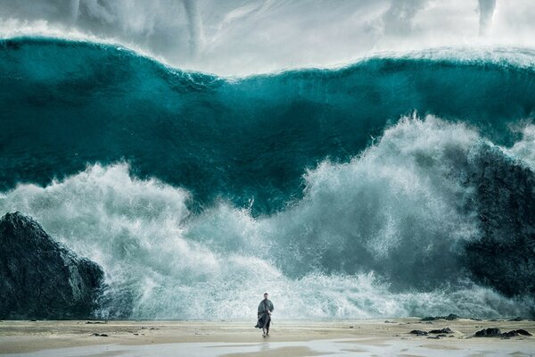 Paesaggi di onde di marea dai film