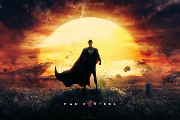 El hombre de acero superhombre fondo de pantalla de la película