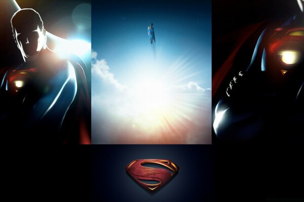 Una selección de posters de Superman. Animación