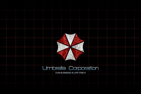 Minimalistische Illustration der Umbrella Corporation