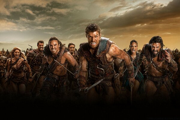 SPARTACUS ROMA LEJYONLARINA SALDIRIYOR