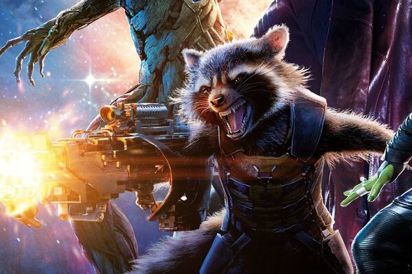 Rocket from the movie Guardians of the Galaxies