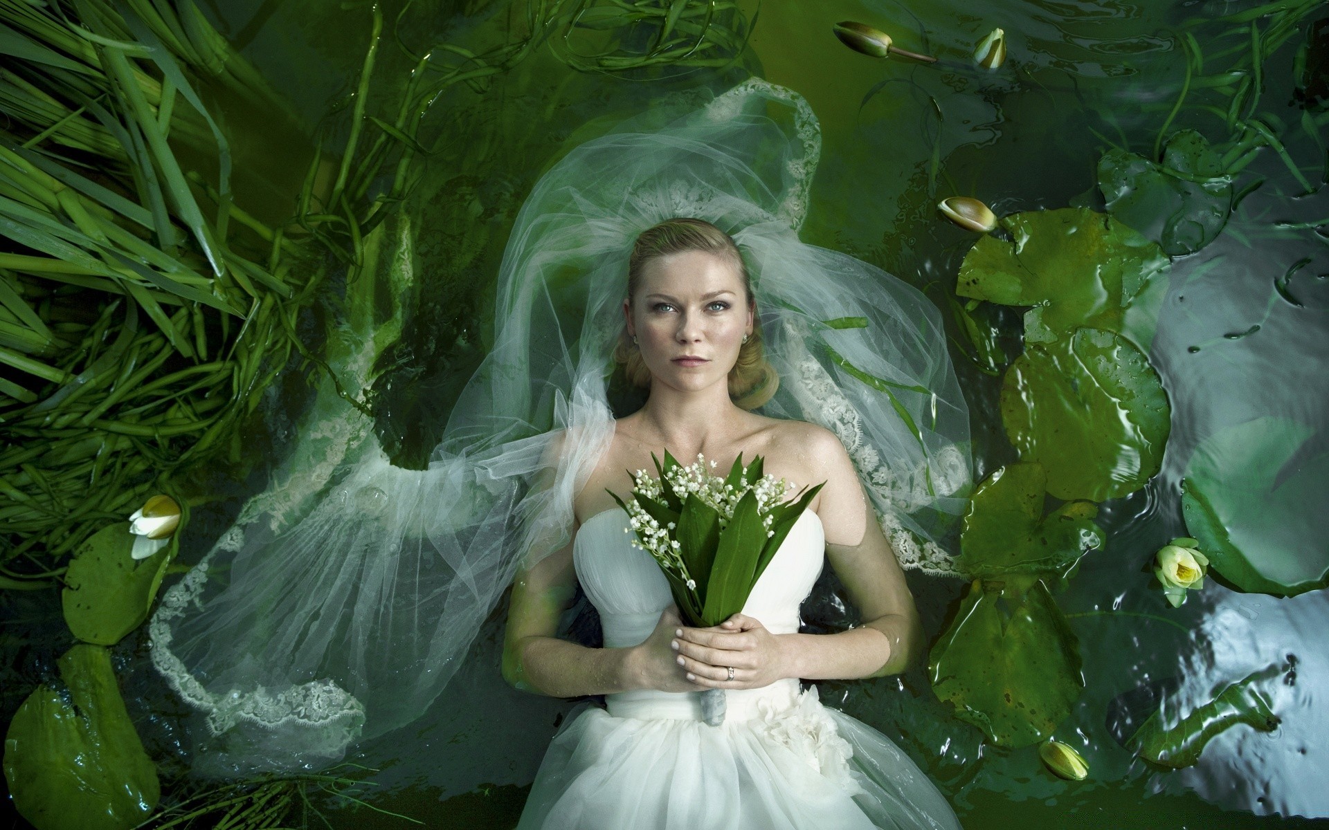 filme kleid blume hochzeit braut natur schön mode mädchen frau blatt im freien porträt schleier modell sommer braut glamour