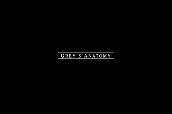 Greys Anatomy lettrage élégant