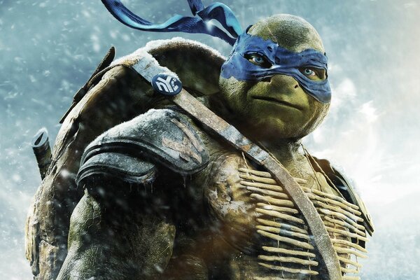 Teenage Mutant Ninja Turtles con una benda blu