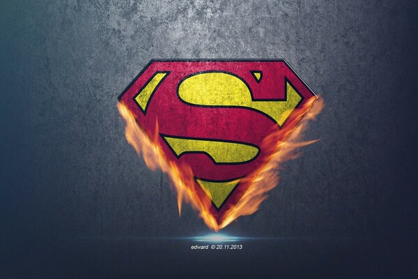 Desktop wallpaper, superman symbol