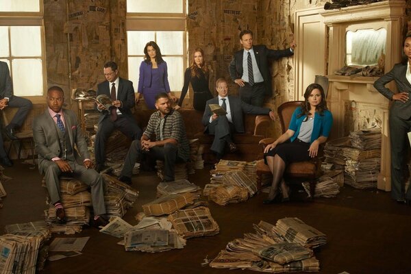 A group of people in an abandoned apartment