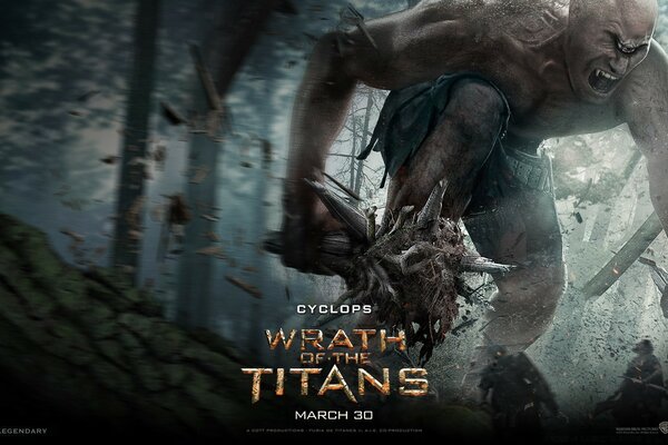 Wrath of the Titans angry Cyclops