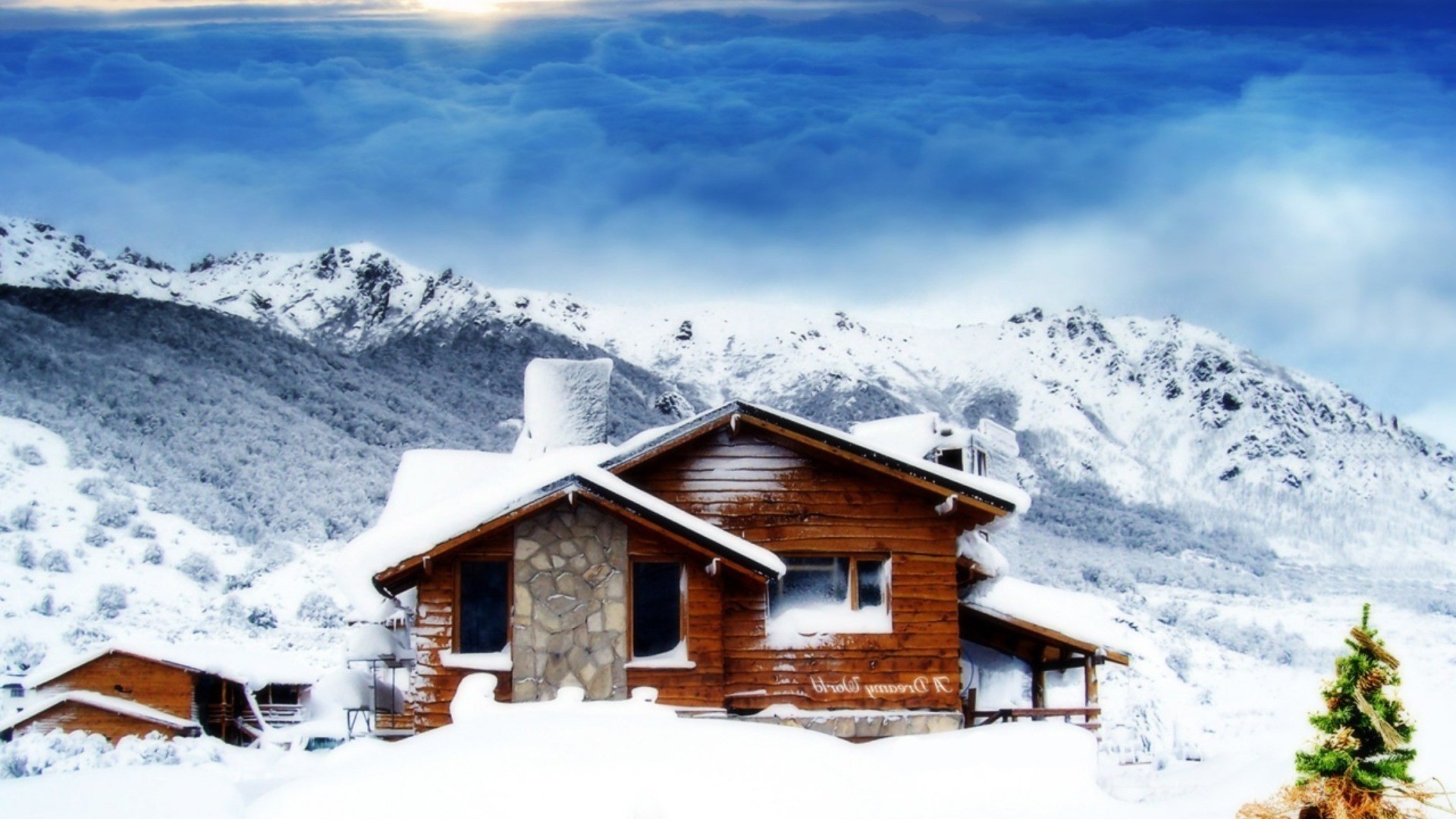 maisons et chalets neige hiver chalet cabane froid bungalow montagne station cabine maison bois scénique glace lodge congelés alpine rondins neigeux pic de montagne