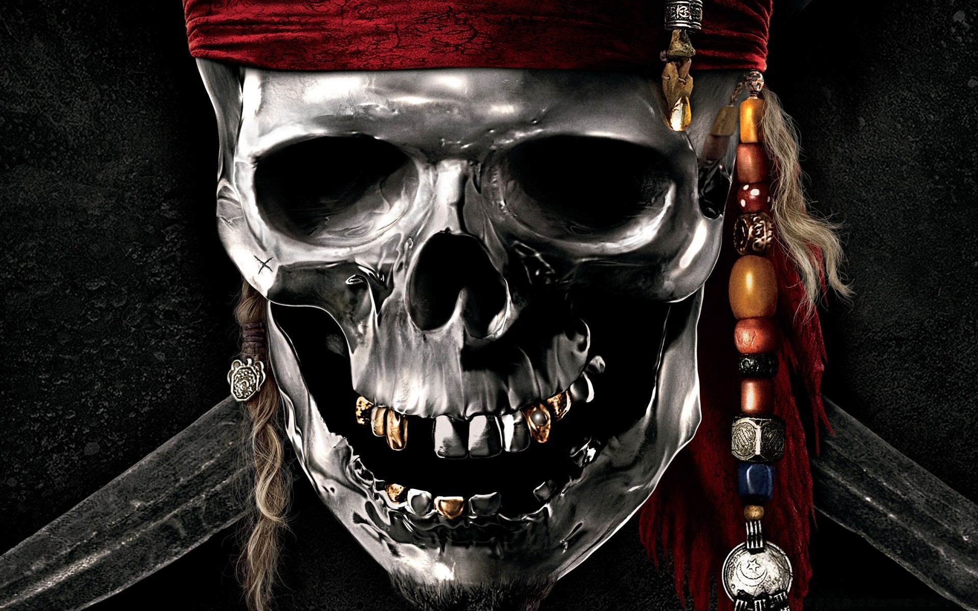 pirati dei caraibi halloween cranio scuro maschera horror costume spaventoso