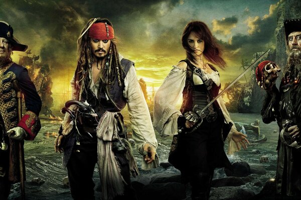 Piratas do Caribe com Penélope Cruz