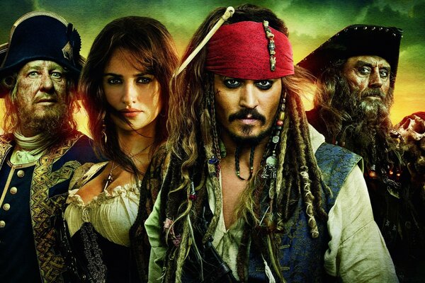 Heroes from the movie Pirates of the Caribbean