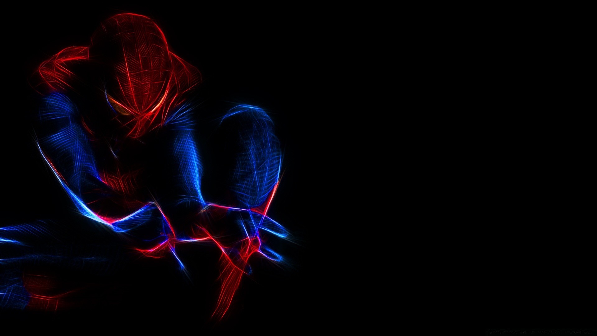 spiderman llama humo abstracto arte luz movimiento dinámico forma curva quemado onda oscuro magia energía escritorio diseño desenfoque efecto caliente color