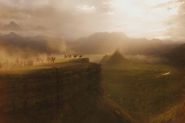 Puesta de sol en la película el Príncipe de Persia