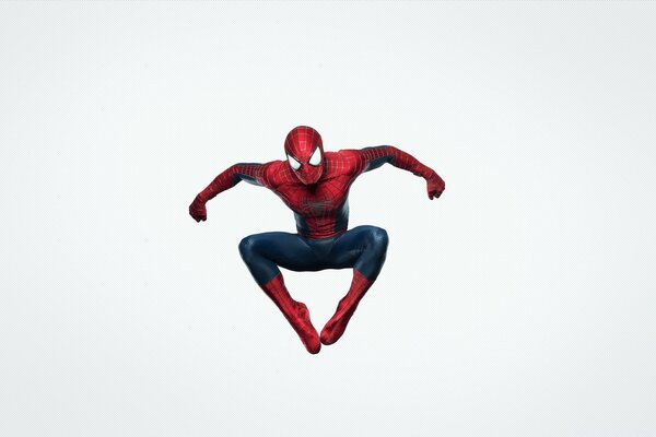 Spider-Man on a white background