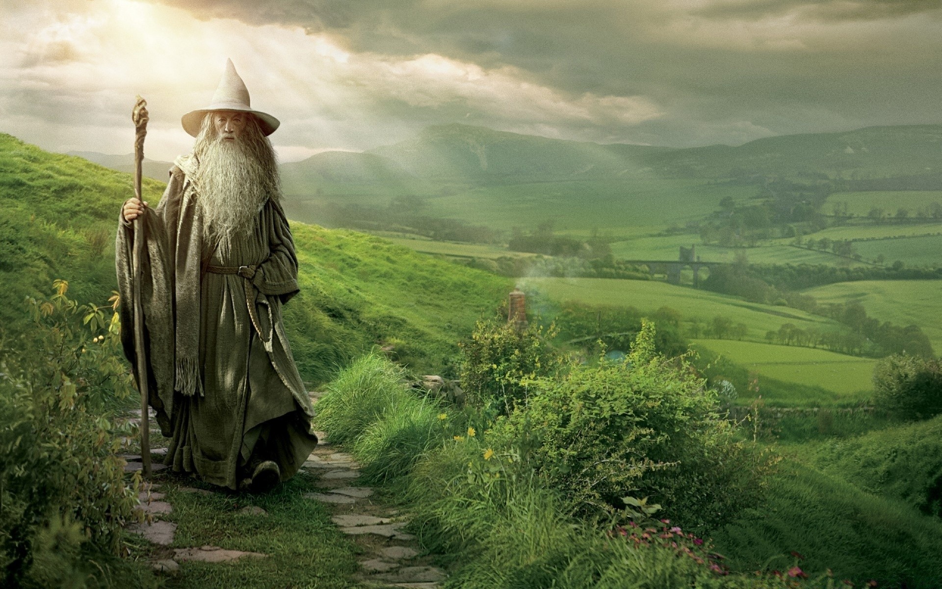 o hobbit terras cultivadas paisagem ao ar livre viajar montanhas céu agricultura