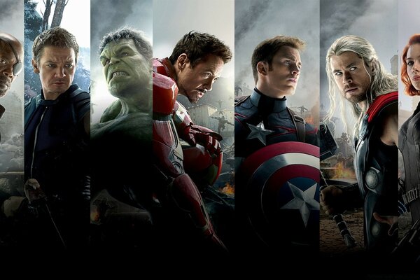 Famous actors from the movie the Avengers