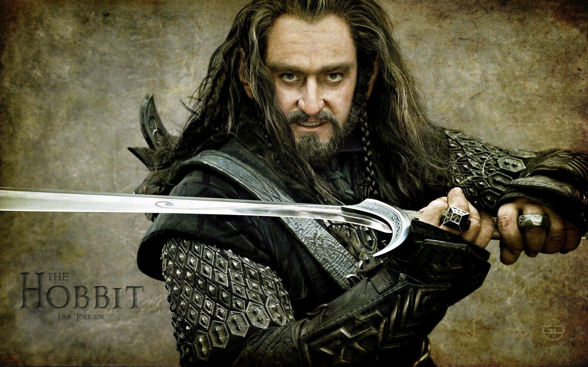 the hobbit weapon sword man war warrior armor adult one dark art portrait horror combat gothic knight halloween vicious danger