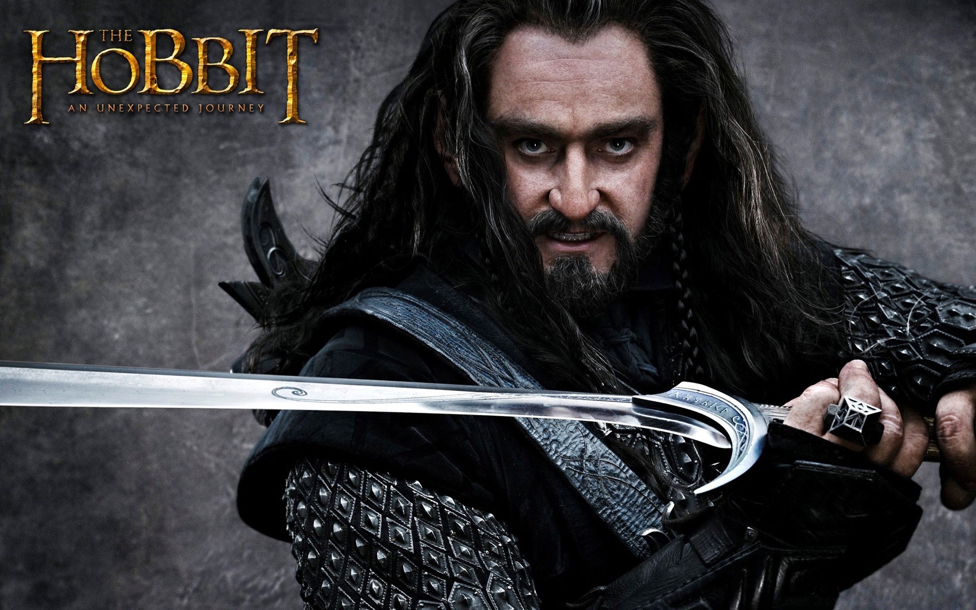 the hobbit man adult one weapon dark sword