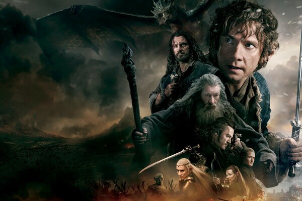 Gruppo di persone del film sugli Hobbit