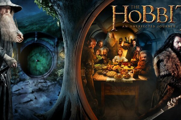 Malerische Natur in der Welt des Hobbits