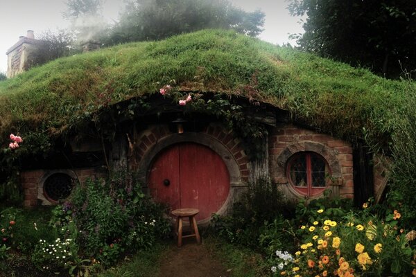 House for hobbits in architectural design