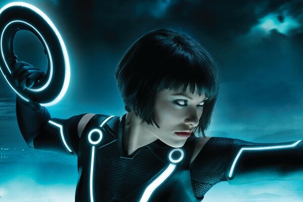 Tron: un héritage avec une fille et un disque