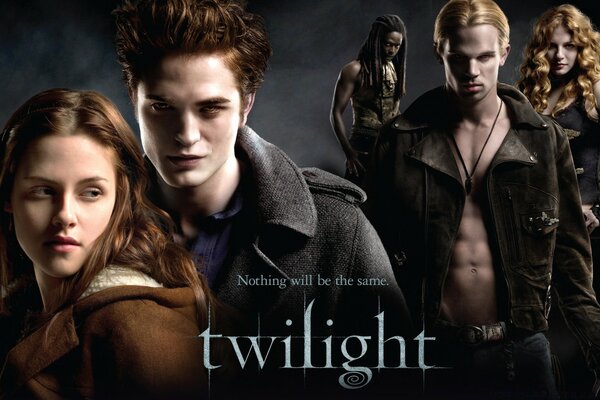 Actors playing vampires in the movie Twilight .