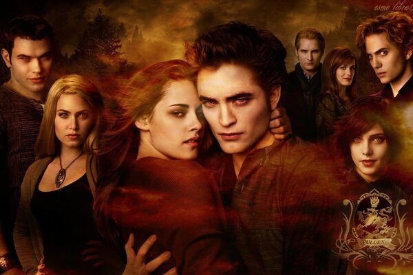 Der Film Twilight, eine Gruppe von Protagonisten