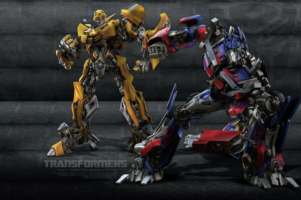 Optimus Prime and his friend bambalbi