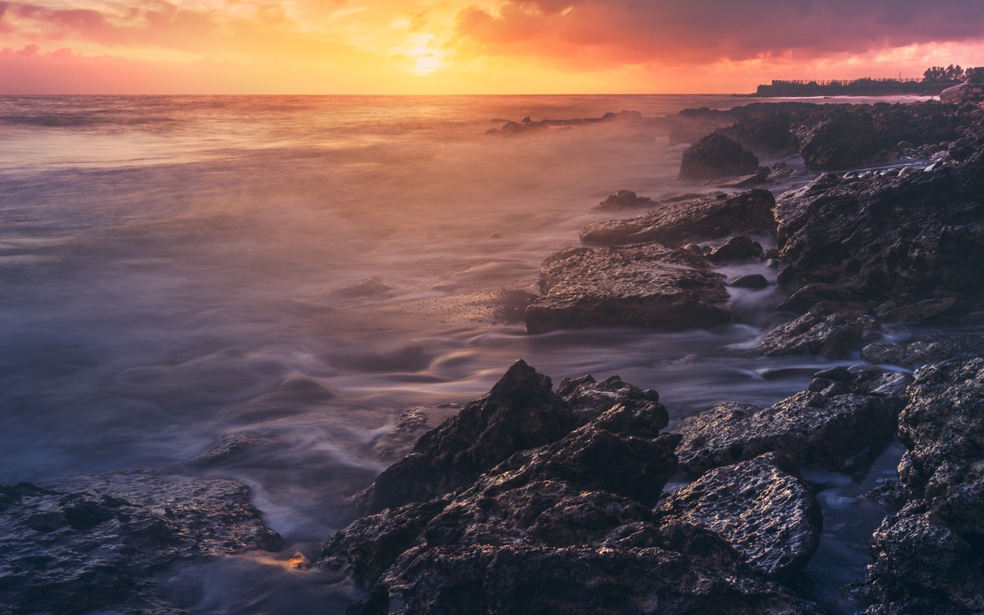 mer et océan coucher de soleil eau mer océan plage mer aube paysage paysage crépuscule soir ciel soleil rock réflexion voyage