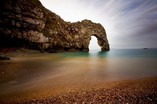 Beautiful cliffs on the seashore