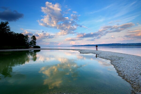 Photo de bureau mer et ciel