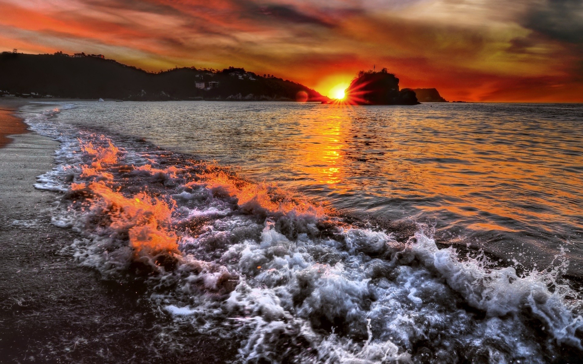 mer et océan eau coucher de soleil soir aube crépuscule mer océan mer paysage soleil plage en plein air voyage beau temps