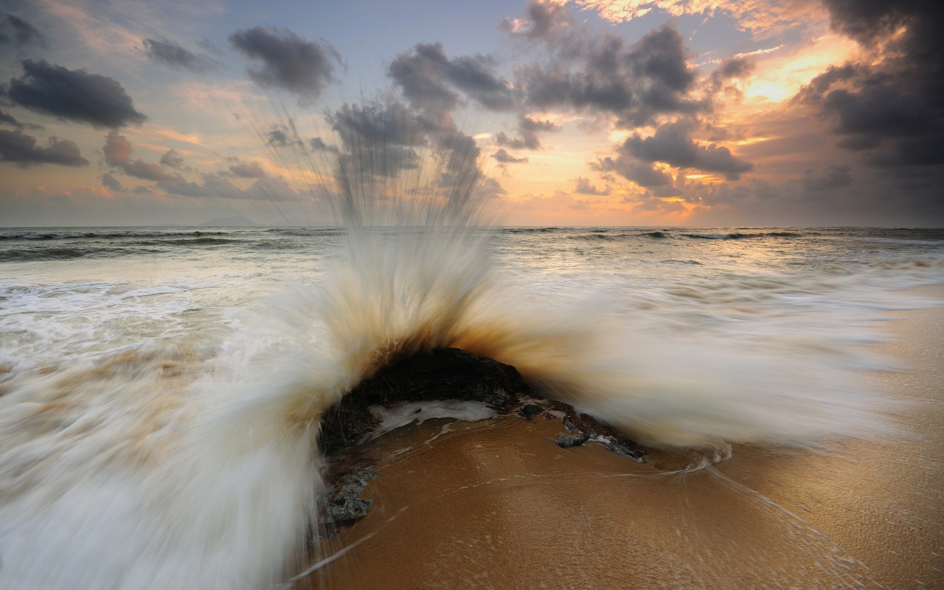 sea and ocean beach sunset water sea ocean dawn sun seashore sand seascape landscape dusk travel storm evening surf nature sky wave fair weather