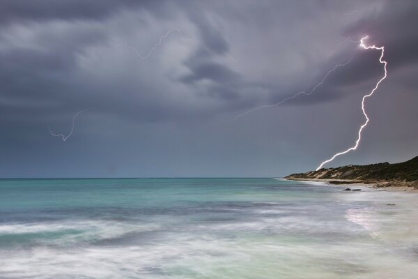 Resort landscape: the fury of bad weather