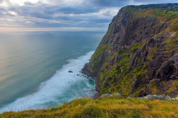 Landschaft aus der Vogelperspektive. Das Meer