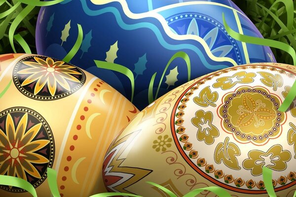 The art of decoration. Easter eggs