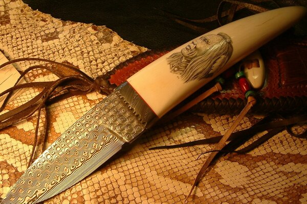 Luxury swords and blades with a portrait