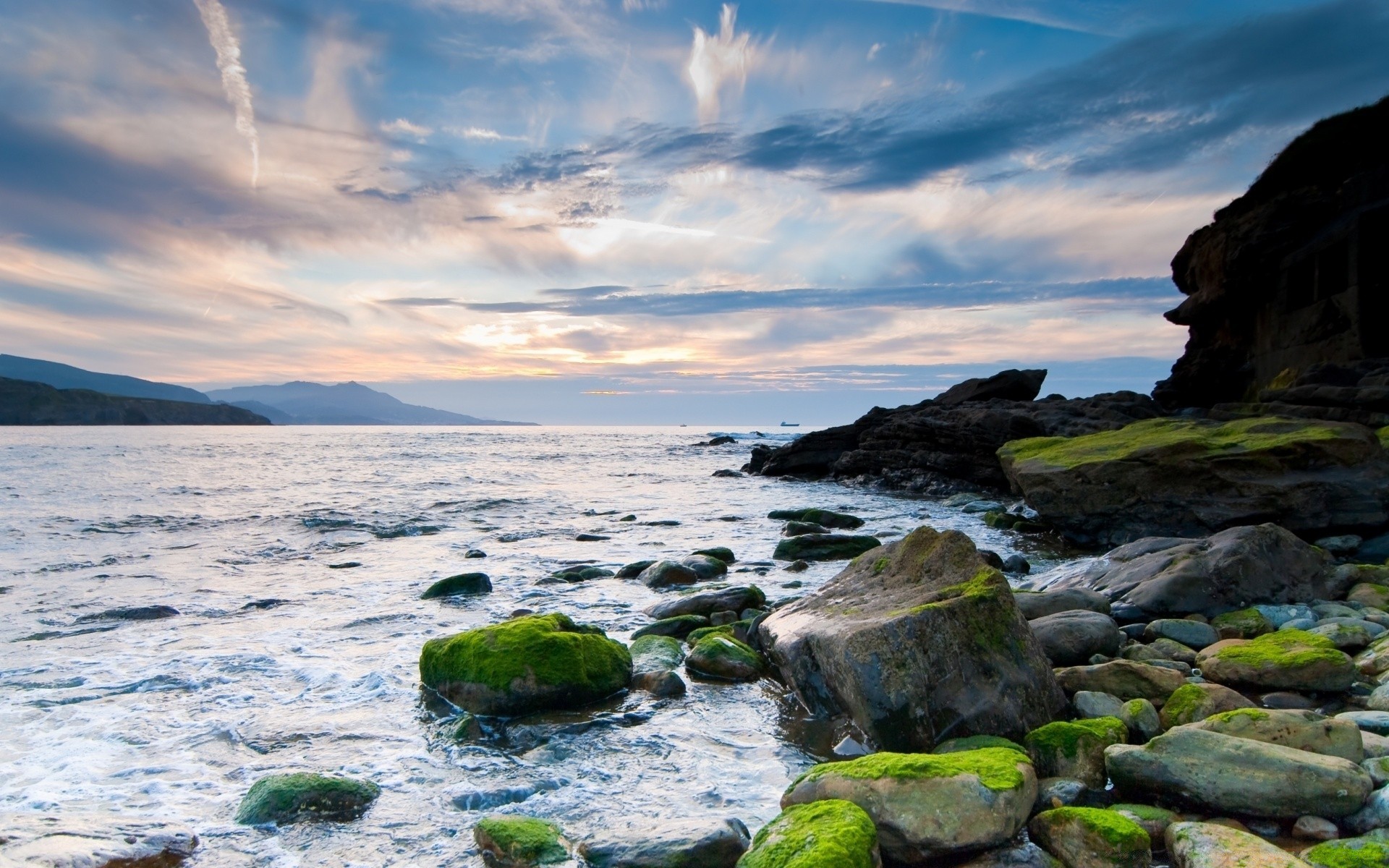 sea and ocean water landscape travel sunset seashore sea sky outdoors beach ocean nature rock