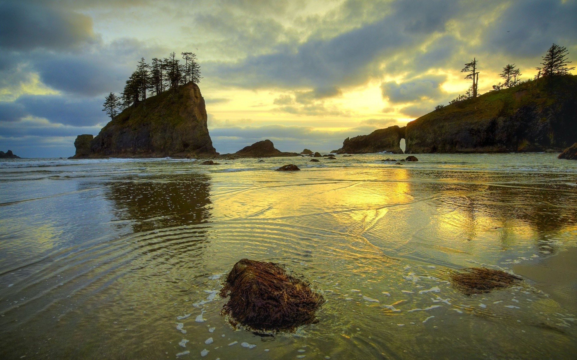 mer et océan eau coucher de soleil plage paysage océan mer mer paysage voyage réflexion rock aube soir ciel île