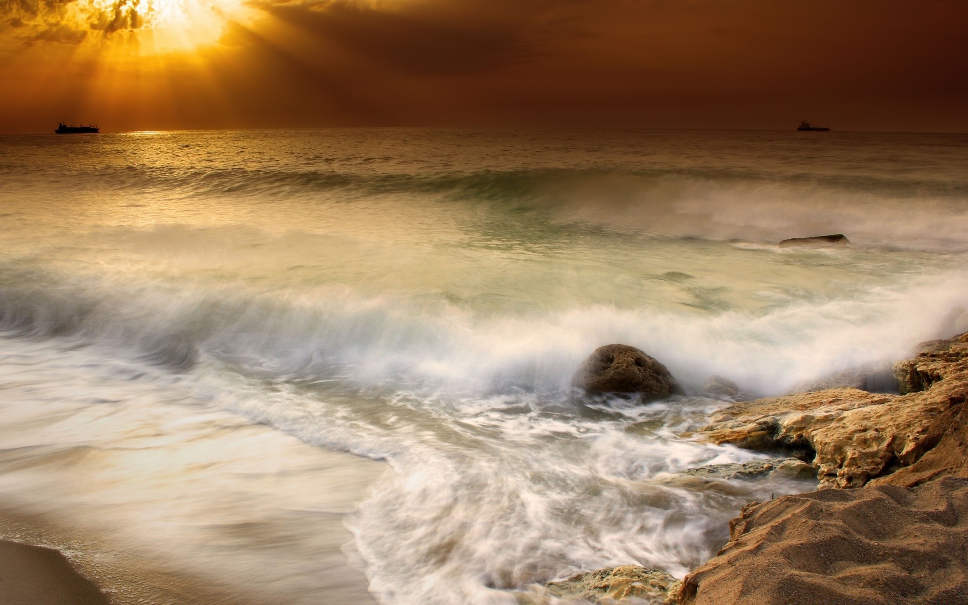 mer et océan coucher de soleil surf eau océan plage mer aube tempête vague mer paysage soir crépuscule soleil mousse voyage marée paysage beau temps