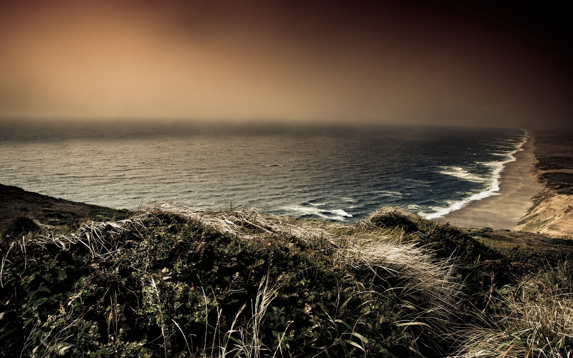 sea and ocean beach sea ocean water sunset landscape seashore seascape storm dawn sky evening nature dusk travel fog sun rock sand