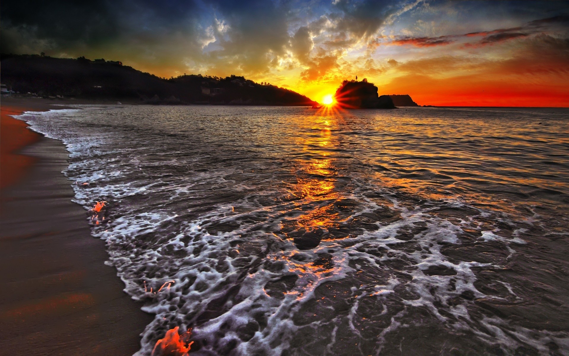 meer und ozean sonnenuntergang wasser dämmerung sonne strand dämmerung meer ozean abend reflexion