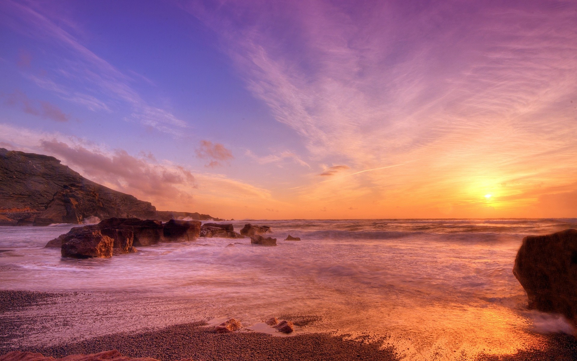 sea and ocean sunset water dawn dusk beach ocean sea seashore evening sun sky travel landscape seascape