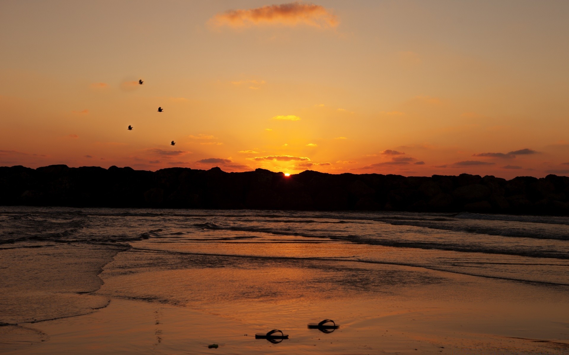 mer et océan coucher de soleil eau plage aube soir mer océan crépuscule soleil mer paysage