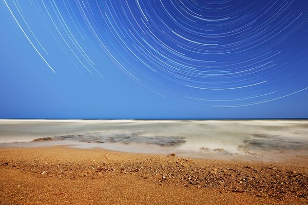 Paisagem do mar de areia