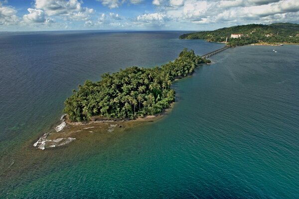 Sea island landscape