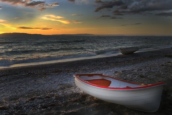 Strand Sonnenuntergang Wasser