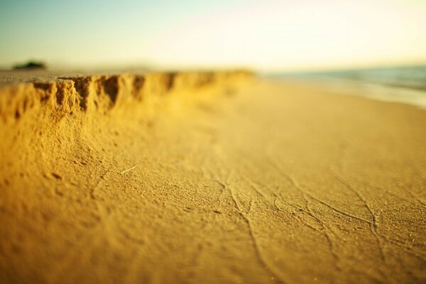 Sandy deserted lonely beach